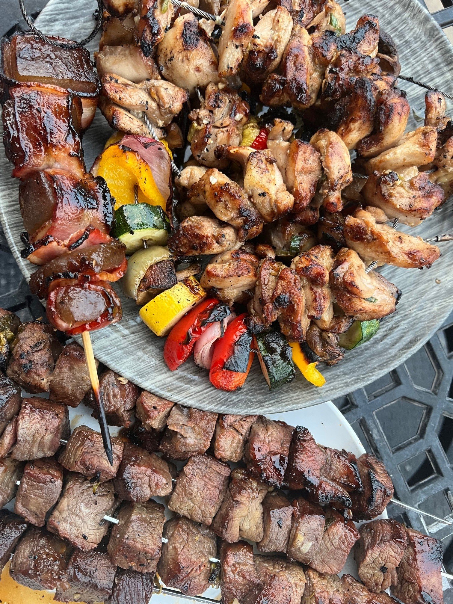 Shish kebab hotsell on grill